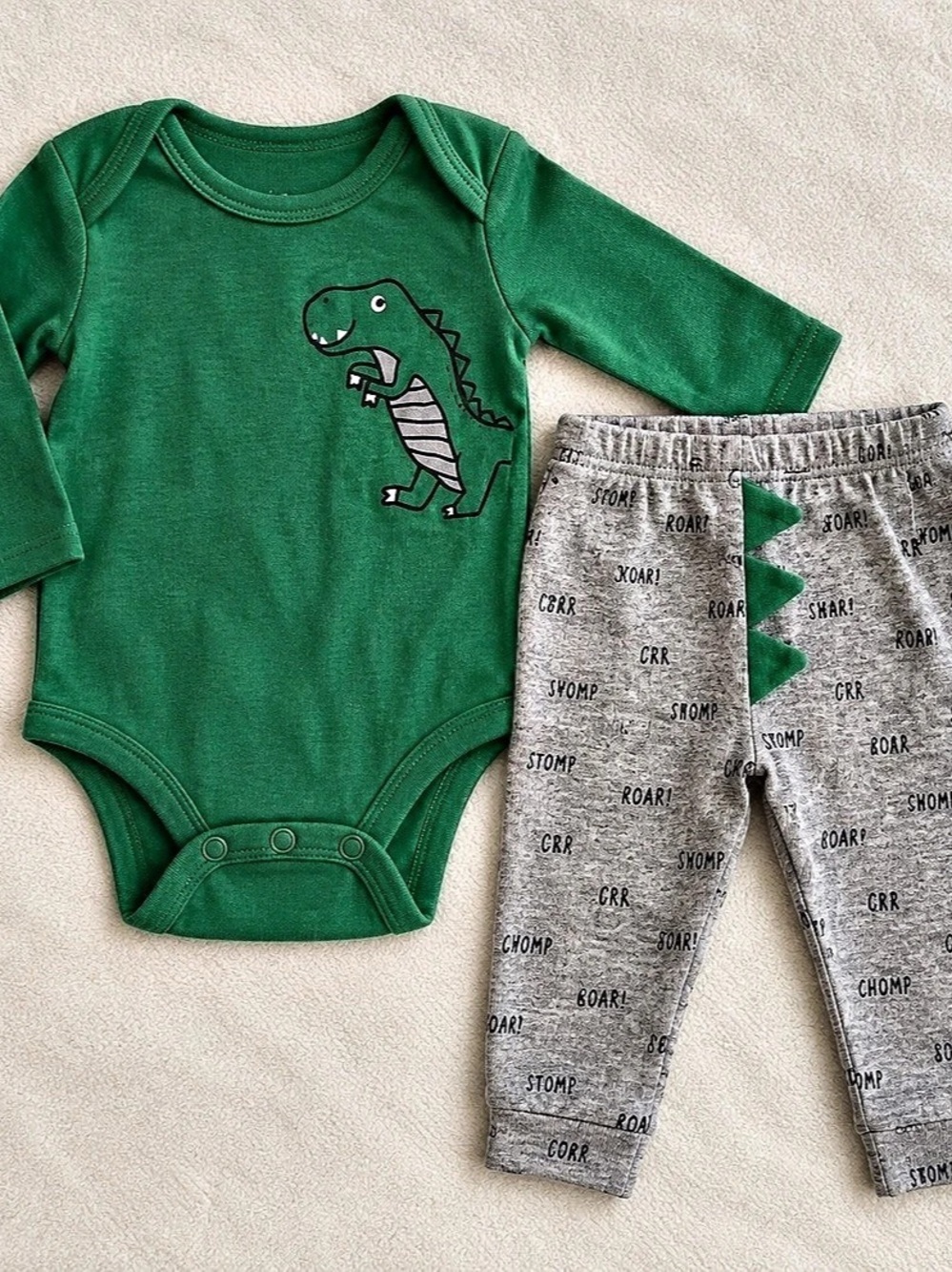 Carter's Baby Boy Dinosaur Bodysuit & Pant Set